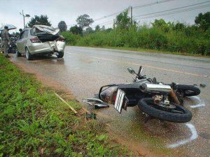 Motorcycle collision in Rio Linda